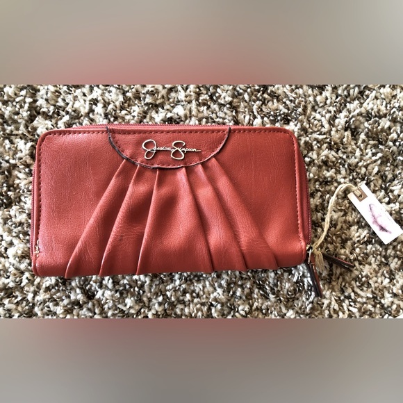Jessica Simpson Red Clutch Wallet - Picture 1 of 8